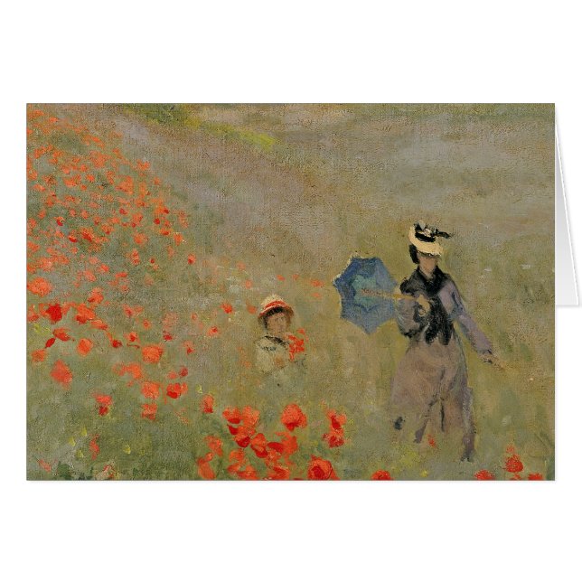 Claude Monet | Wilde papaver nabij Argenteuil (Voorkant Horizontaal)