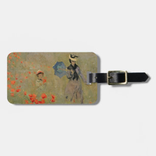 Claude Monet Wilde papaver nabij Argenteuil Bagagelabel