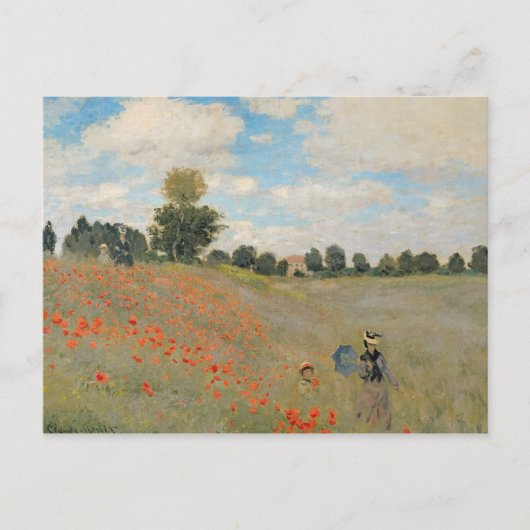 Claude Monet | Wilde papaver nabij Argenteuil Briefkaart (Voorkant)