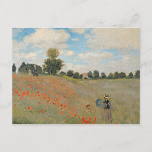 Claude Monet   Wilde papaver nabij Argenteuil Briefkaart