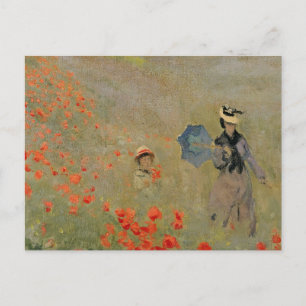 Claude Monet Wilde papaver nabij Argenteuil Briefkaart