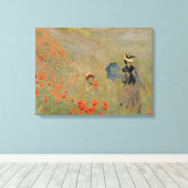 Claude Monet | Wilde papaver nabij Argenteuil Canvas Afdruk (Insitu (Houten vloer))