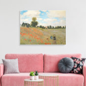 Claude Monet | Wilde papaver nabij Argenteuil Canvas Afdruk (Insitu (Woonkamer))