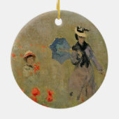 Claude Monet | Wilde papaver nabij Argenteuil Keramisch Ornament (Achterkant)