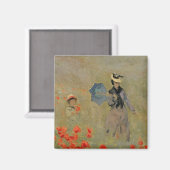Claude Monet | Wilde papaver nabij Argenteuil Magneet (Voorkant / Achterkant)
