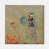 Claude Monet | Wilde papaver nabij Argenteuil Magneet (Voorkant)