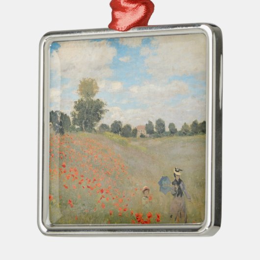Claude Monet | Wilde papaver nabij Argenteuil Metalen Ornament (Links)