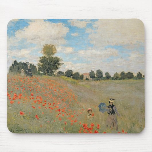 Claude Monet | Wilde papaver nabij Argenteuil Muismat (Voorkant)