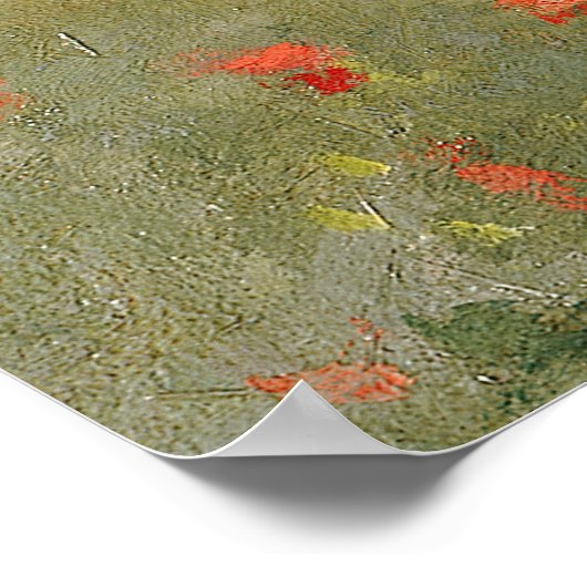 Claude Monet | Wilde papaver nabij Argenteuil Poster (Hoek)