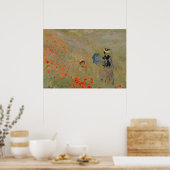 Claude Monet | Wilde papaver nabij Argenteuil Poster (Keuken)