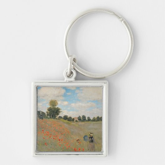 Claude Monet | Wilde papaver nabij Argenteuil Sleutelhanger (Voorkant)