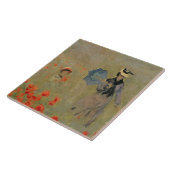 Claude Monet | Wilde papaver nabij Argenteuil Tegeltje (Zijkant)