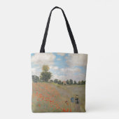 Claude Monet | Wilde papaver nabij Argenteuil Tote Bag (Achterkant)