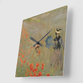 Claude Monet | Wilde papaver nabij Argenteuil Vierkante Klok (Hoek)