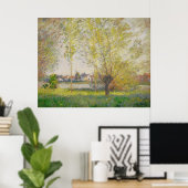 Claude Monet - Willows of Vetheuil Poster (Thuiskantoor)