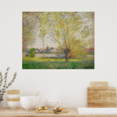 Claude Monet - Willows of Vetheuil Poster (Keuken)