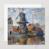 Claude Monet - Windmill, Amsterdam Bedankkaart (Voorkant / Achterkant)