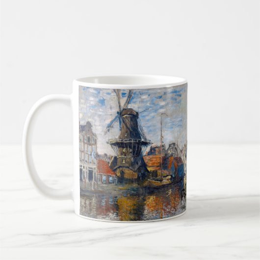 Claude Monet - Windmill, Amsterdam Koffiemok (Links)