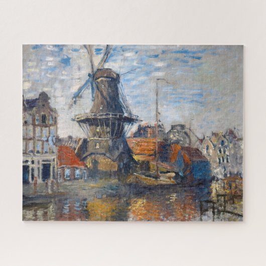 Claude Monet - Windmill, Amsterdam Legpuzzel (Horizontaal)