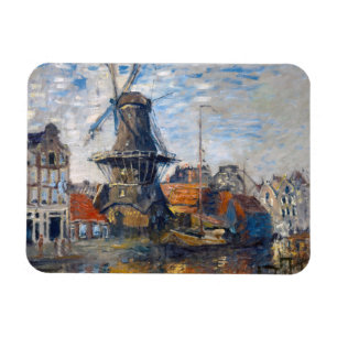 Claude Monet - Windmill, Amsterdam Magneet