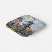 Claude Monet - Windmill, Amsterdam Papieren Bordje (Gebogen)