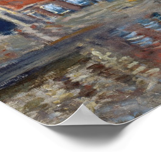 Claude Monet - Windmill, Amsterdam Poster (Hoek)