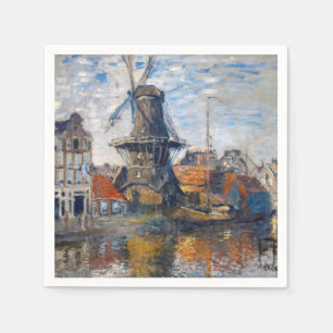 Claude Monet - Windmill, Amsterdam Servet