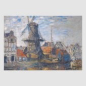 Claude Monet - Windmill, Amsterdam Tissuepapier (Voorkant)