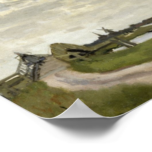 Claude Monet - Windmills nabij Zaandam Poster (Hoek)