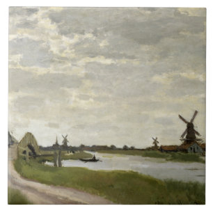 Claude Monet - Windmills nabij Zaandam Tegeltje