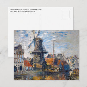 Claude Monet - Windmolen, Amsterdam Briefkaart