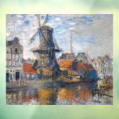 Claude Monet - Windmolen, Amsterdam  Raamsticker (Vel 3)