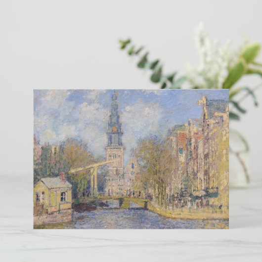 Claude Monet - Windmolens bij Zaandam Bedankkaart (Staand voorkant)
