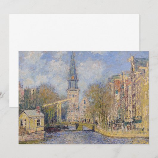 Claude Monet - Windmolens bij Zaandam Bedankkaart (Voorkant / Achterkant)