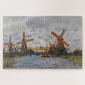 Claude Monet - Windmolens bij Zaandam Legpuzzel (Horizontaal)