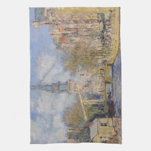 Claude Monet - Windmolens bij Zaandam Theedoek (Verticaal)