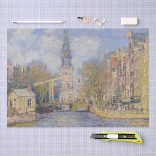 Claude Monet - Windmolens bij Zaandam Tissuepapier (Craft)