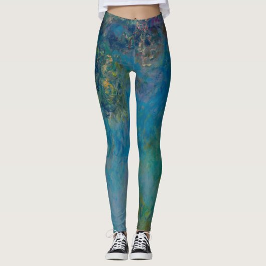 Claude Monet Wisteria Fine Art Floral GalleryHD Leggings (Voorkant)
