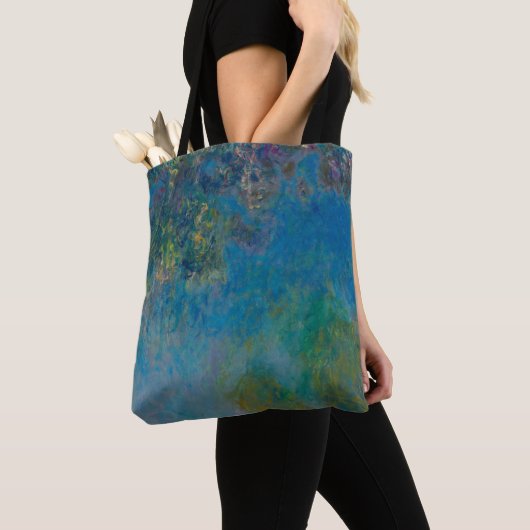 Claude Monet Wisteria Fine Art Floral GalleryHD Tote Bag (Dichtbij)