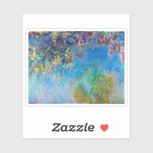 Claude Monet Wisteria Sticker (Vel)