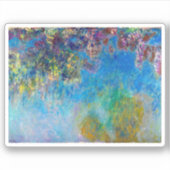 Claude Monet Wisteria Sticker (Voorkant)