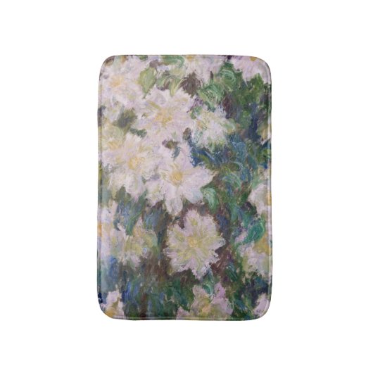 Claude Monet - Witte Clematis Badmat (Voorkant Verticaal)