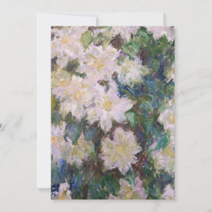 Claude Monet - Witte Clematis Bedankkaart