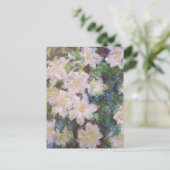 Claude Monet - Witte Clematis Briefkaart (Staand voorkant)