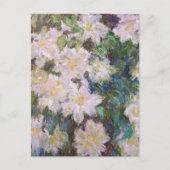Claude Monet - Witte Clematis Briefkaart (Voorkant)