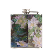 Claude Monet - Witte Clematis Heupfles (Achterkant)