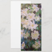 Claude Monet - Witte Clematis Kaart (Voorkant / Achterkant)