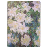 Claude Monet - Witte Clematis Klembord (Achterkant)