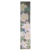 Claude Monet - Witte Clematis Korte Tafelloper (Voorkant)