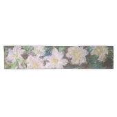 Claude Monet - Witte Clematis Korte Tafelloper (Horizontaal)
